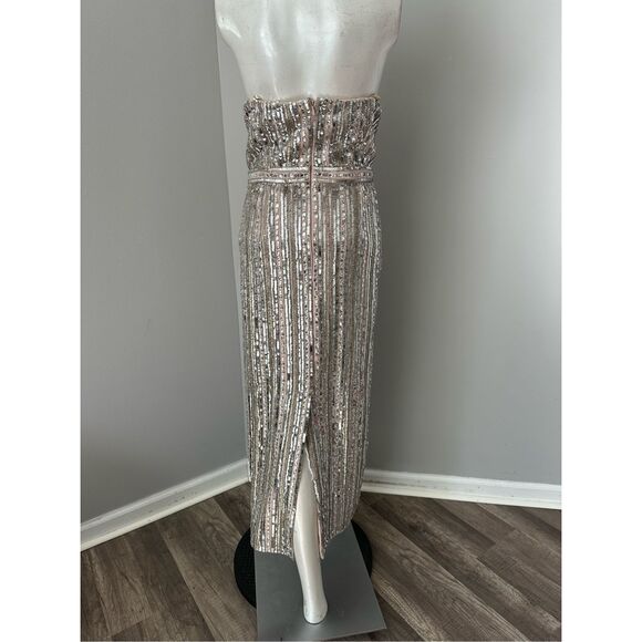 NWT MAC DUGGAL Embellished Strapless Column Dress Size US 10 $798 - Picture 10 of 12